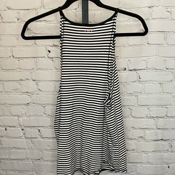 Calia Flow High Neck Stripe Tank Top - Picture 3 of 5